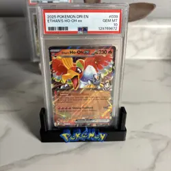 2025 Pokemon Destined Rivals Ethans HO-OH ex PSA 10 Double Rare - Image 1