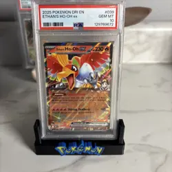 2025 Pokemon Destined Rivals Ethans HO-OH ex PSA 10 Double Rare - Image 2