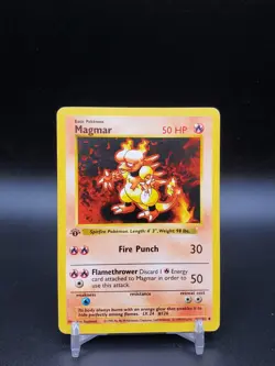 Magmar 36/102 Base Set 1st Edition Shadowless HP Pokemon Card - Image 1