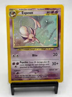 Pokemon Espeon Neo Discovery TCG 1/75 Holo Unlimited Rare - Image 1
