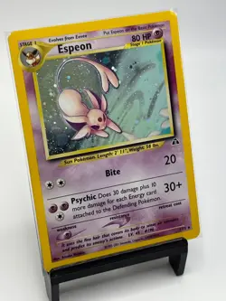Pokemon Espeon Neo Discovery TCG 1/75 Holo Unlimited Rare - Image 2