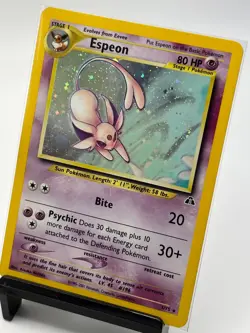 Pokemon Espeon Neo Discovery TCG 1/75 Holo Unlimited Rare - Image 3