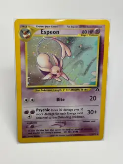 Pokemon Espeon Neo Discovery TCG 1/75 Holo Unlimited Rare - Image 4
