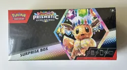 Pokemon TCG Scarlet Violet Prismatic Evolutions Surprise Box New Sealed IN HAND - Image 1
