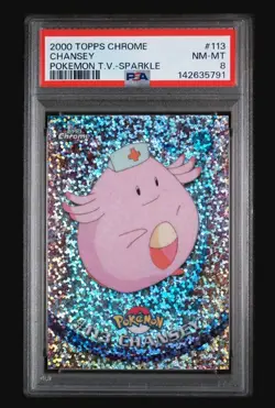 2000 TOPPS CHROME POKEMON T.V. | SPARKLECHANSEY 113 - Image 1