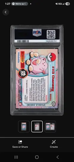 2000 TOPPS CHROME POKEMON T.V. | SPARKLECHANSEY 113 - Image 2