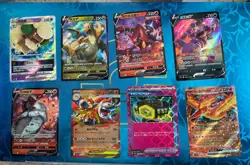 Pokemon Lot, 8 Ex V VStar Full Art Holo Ultra Rare - Mixed Languages - I Combine - Image 1