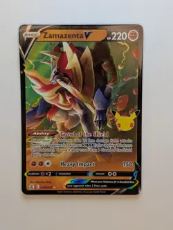 Zamazenta V - 018/025 - Pokemon Celebrations Sword & Shield Ultra Rare Card NM - Image 1