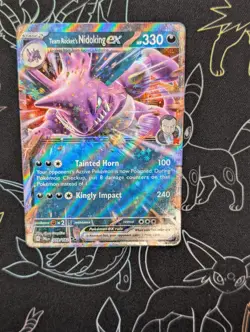 Team Rocket's Nidoking ex - 119/182 - Pokemon Destined Rivals Double Rare NM - Image 1