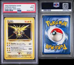 Pokemon Zapdos Holo Base Set 4th UK Print 1999-2000 PSA 9 POP 29 - Image 3
