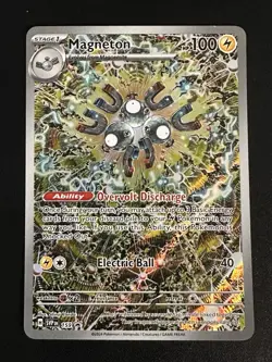 Magneton 159 Pokemon Scarlet & Violet Black Star Promo Full Art LP - Image 1