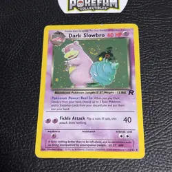 Dark Slowbro [MP/HP] - 12/82 - Pokemon Team Rocket Unlimited Holo Dmg Swirly - Image 1