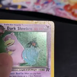 Dark Slowbro [MP/HP] - 12/82 - Pokemon Team Rocket Unlimited Holo Dmg Swirly - Image 4