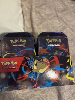 Pokemon Mega Evolutions Mega Heroes Mini Tin Display (10 Tins) - Image 1