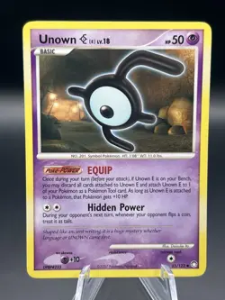 Pokemon TCG Unown (E) Lv.18 D&P Mysterious Treasures 65/123 - Image 1