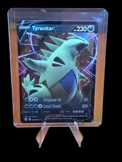 Tyranitar V 158/264 Swsh08: Fusion Strike Holo Pokemon - Image 1