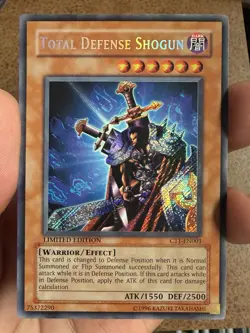 Yugioh Total Defense Shogun CT1-EN001 Limited Edition Secret Rare Holo - LP-NM - Image 1