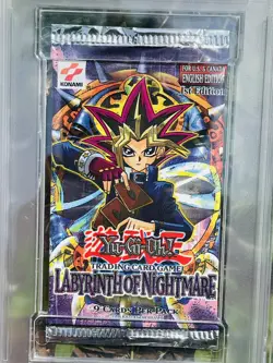 Yu-Gi-Oh! Labyrinth of Nightmare 1st Edition LON Booster Pack PSA 10 Gem Mint - Image 2