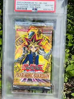 Yu-Gi-Oh! Pharaonic Guardian 1st Edition 2003 Booster Pack PSA 10 Gem Mint - Image 2