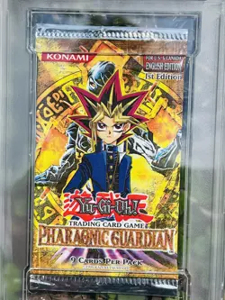 Yu-Gi-Oh! Pharaonic Guardian 1st Edition 2003 Booster Pack PSA 10 Gem Mint - Image 3