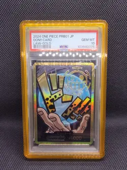 GOLD TRAFALGAR LAW DON!! CARD One Piece PRB01 Premium THE BEST Japanese PSA 10 - Image 1