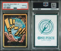 GOLD TRAFALGAR LAW DON!! CARD One Piece PRB01 Premium THE BEST Japanese PSA 10 - Image 3