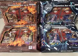 Lot Of 4 - One Piece 13 OP-13 Illustration Boxes Vol.5 ×2 and Vol.6 ×2 - Image 1