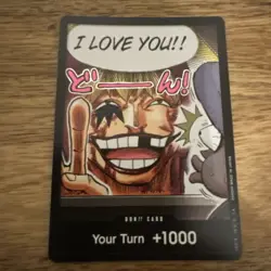 One Piece Card Game TCG - Don! Card I Love You!! - English - Image 1