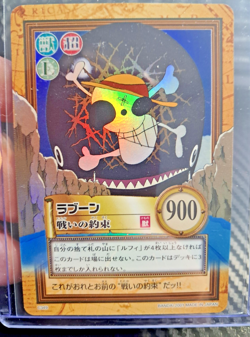BANDAI One Piece Hyper Battle C349 B LUFFY FLAG HOLO FOIL SCARCE EARLY CARD - Image 1