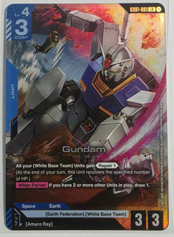 Gundam Foil - GD01-001 NM - Gundam TCG Card Game - Image 1