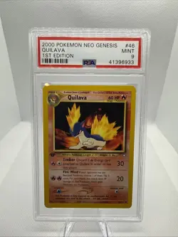 Pokemon TCG Quilava 1st Edition Uncommon Card Neo Genesis 46/111 - Image 1