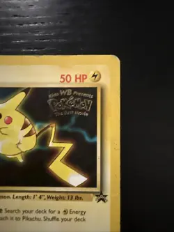 Pikachu Black Star Promo Heavily Played #4 Pokemon Card Pokemon First Movie TCG - Image 5