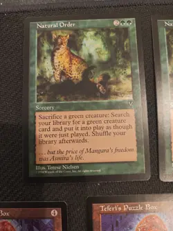 MTG Visions 7 Card Lot Natural Order Teferi Tithe City Of Solitude 1996 WoTC LP - Image 2