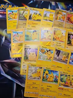 Lot of 30 Pikachu Pokemon TCG Trading Cards (Base Set, Arceus, Holos, Promos) - Image 2