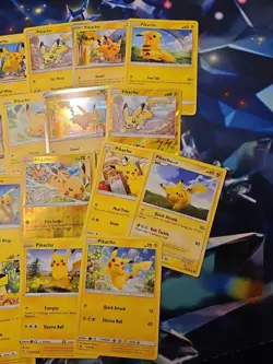 Lot of 30 Pikachu Pokemon TCG Trading Cards (Base Set, Arceus, Holos, Promos) - Image 4