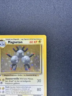 Pokemon TCG Magneton Base Set Holo 1st Edition Rare Card 9/102 NM German Vintage - Image 5