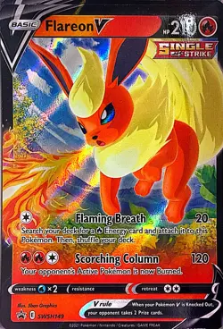 Flareon V - Foil Promo SWSH: Sword & Shield Promo Cards SWSH149 NM - Image 1