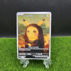 Mona Pika Pokemon Custom ACG Card Holo Foil Art Anime - Image 1