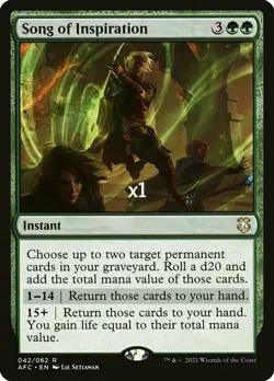 MTG Commander: Adventures in the Forgotten Realms AFC Song of Inspiration MINT - Image 1