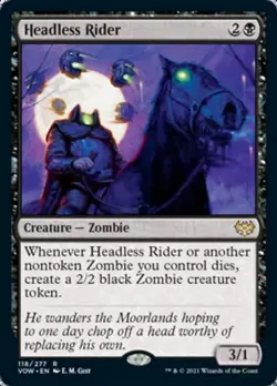 Headless Rider [Innistrad: Crimson Vow] Foil Near Mint - Image 1