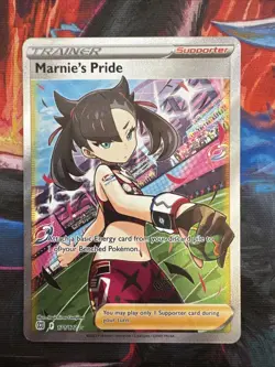 Pokemon TCG Marnie's Pride Full Art Holo Ultra Rare Brilliant Stars 171/172 - Image 1
