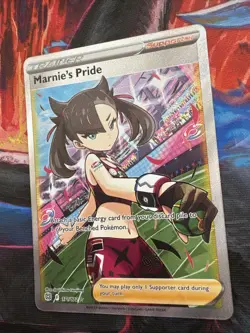 Pokemon TCG Marnie's Pride Full Art Holo Ultra Rare Brilliant Stars 171/172 - Image 3