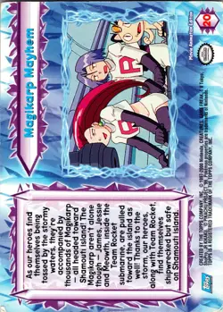 2000 Topps Pokemon The Movie 2000 Non Holo Magikarp Mayhem #20 Blue Label - Image 2