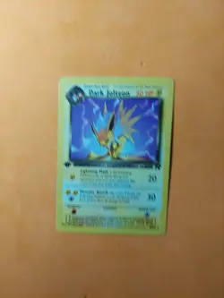 Dark Jolteon 38/82 Team Rocket Regular Heavily Played Damaged Pokemon TCG - Image 1