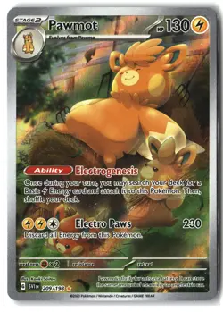 Pawmot ⭐ 209/198 Holo Illustration Rare Scarlet & Violet 2023 Pokemon NM - Image 1