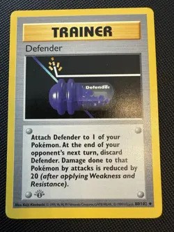 1st Edition Defender - Pokemon Base - 80/102 - Excellent - Image 1