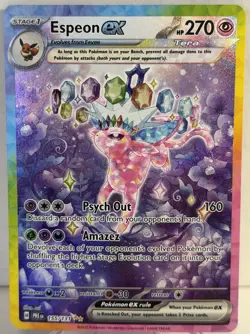 2025 Pokemon Prismatic Evolutions #155/131 Espeon EX Special Illustration Rare - Image 1