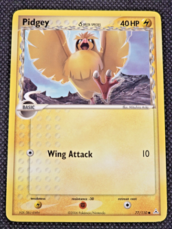 Pokemon TCG Pidgey (Delta Species) 77/110 Unlimited Common Holon Phantoms -- L17 - Image 1