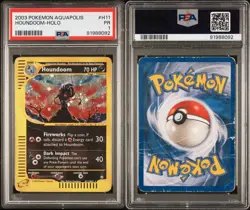 Houndoom H11/H32 Aquapolis Holo Pokemon PSA 1 - Image 1
