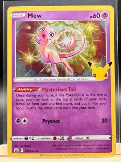 Mew 011/025 Holo Rare Celebrations Pokemon TCG NM - Image 1